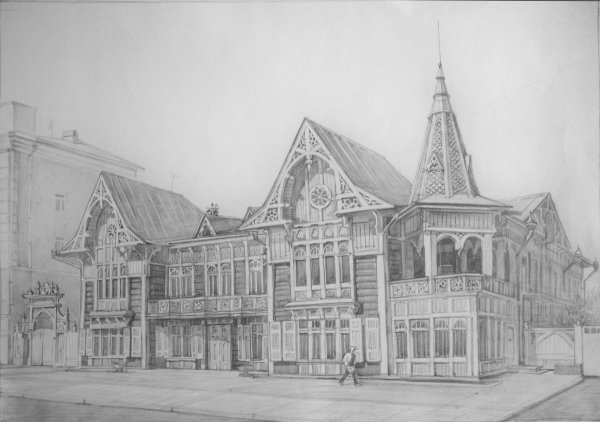 Красноярск архитектура зарисовки