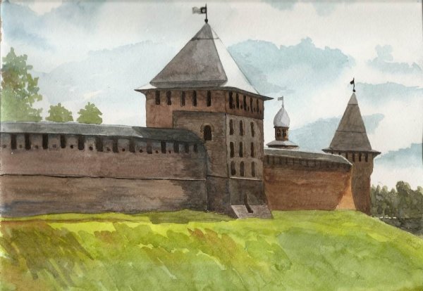 Великий Новгород древнерусский город Кремль Детинец