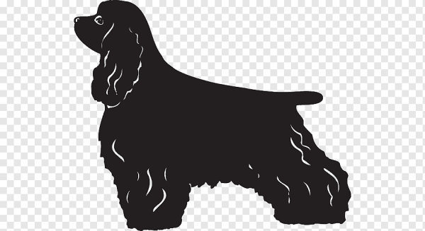 Силуэт английского кокер спаниеля