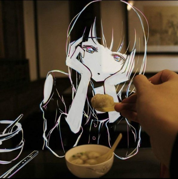 Аниме девочка художница