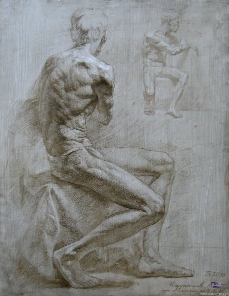 Дискобол Академический рисунок