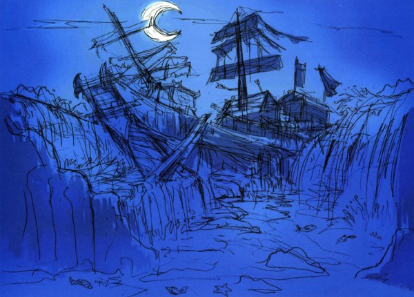 Остров погибших кораблей арт