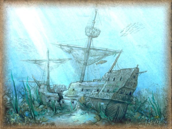 Остров погибших кораблей арт
