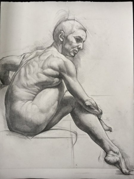 Антиной гипсовая голова построение