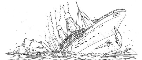 Титаник разукрашки корабль