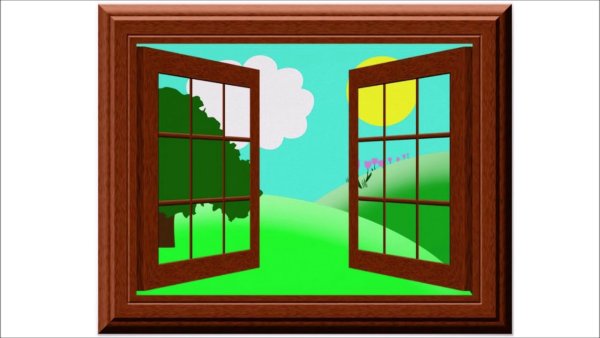 Окно из мультика