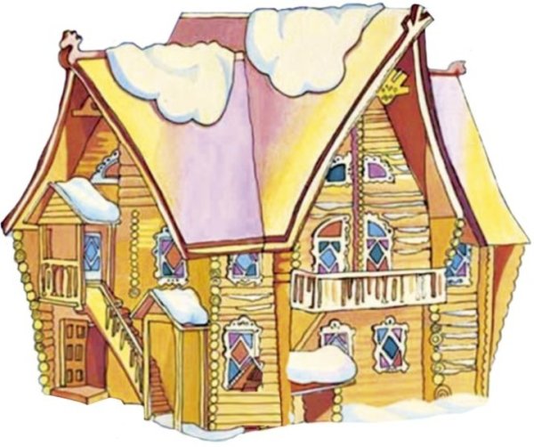 Терем из сказки о мертвой царевне и 7 богатырях