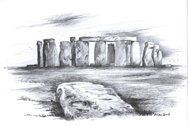 Стоунхендж набросок архитектурный