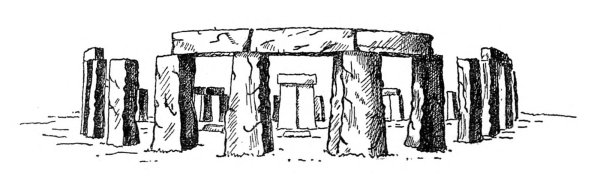 Дольмены Стоунхендж рисунок