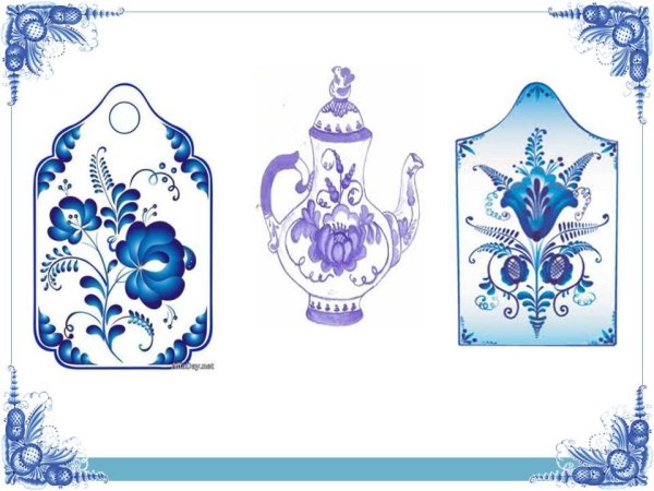 Гжель роспись для детей