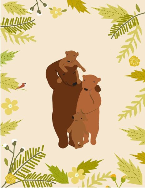 Семья медведей иллюстрации
