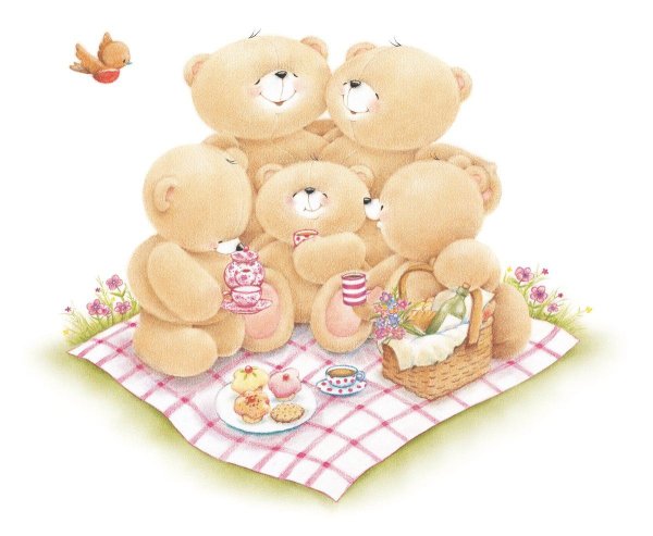 Новогодний белый медведь