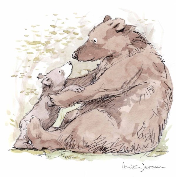 Медведь с медвежонком