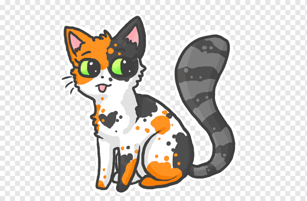 Трёхцветная кошка арт