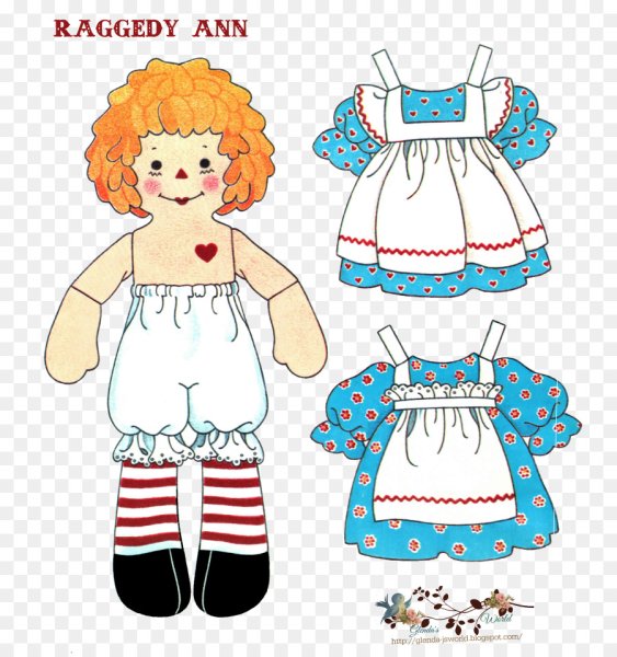 Бумажные текстильные куклы с одеждой