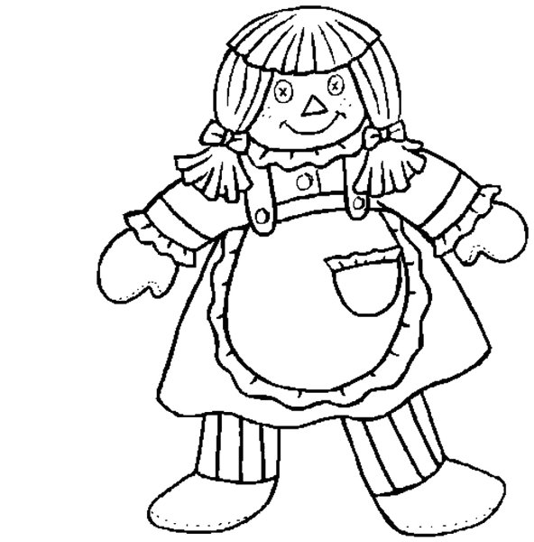 Кукла Масленица раскраска для детей