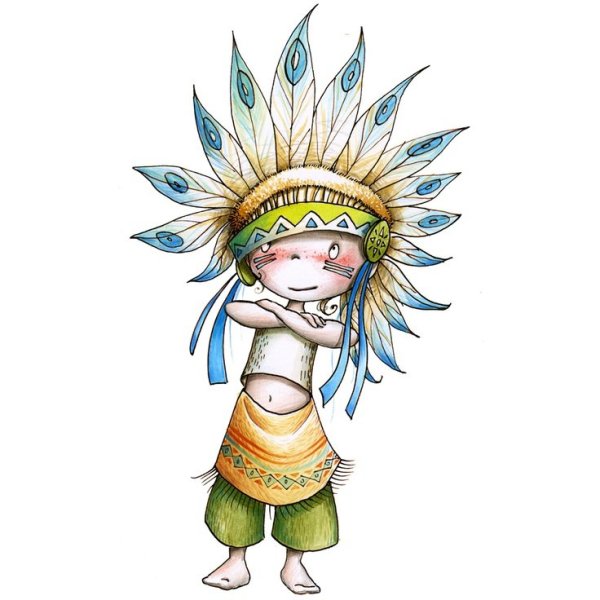 Индеец мультяшный