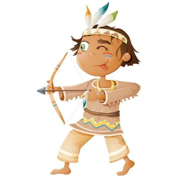 Индеец мультяшка