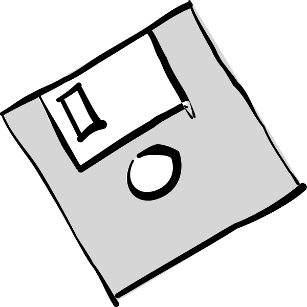 Дискета рисунок на прозрачном фоне