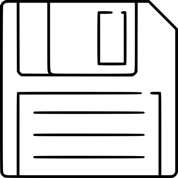 Дискета нарисованная