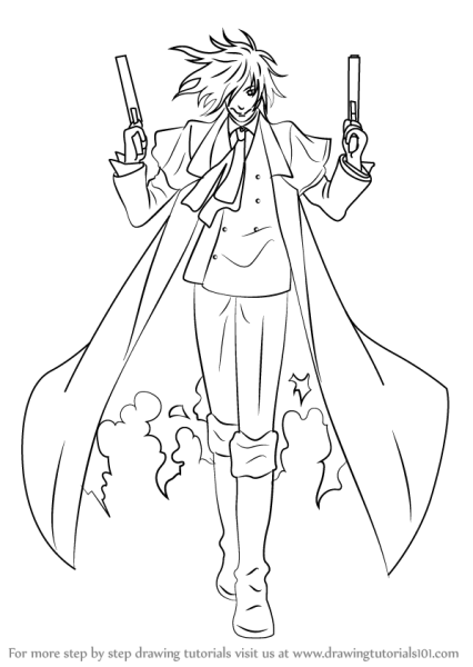 Раскраска аниме Хеллсинг