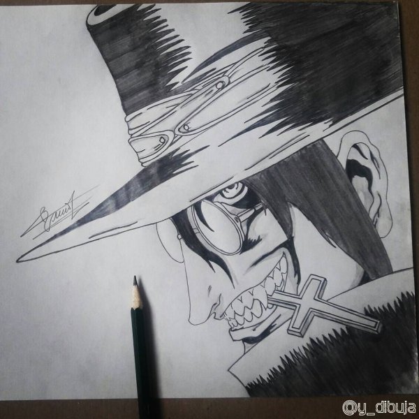 Скетч аниме Алукард