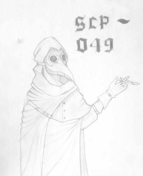 Раскраска SCP 049