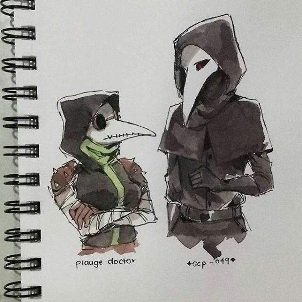 Раскраска SCP 049