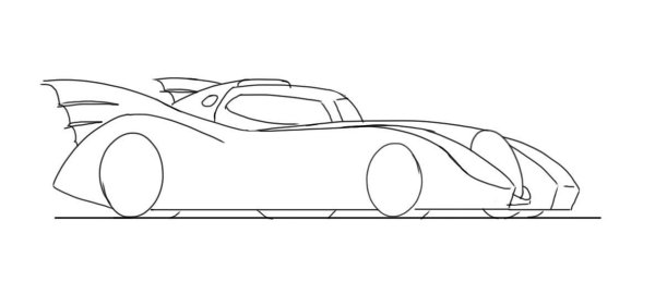 Машина Бэтмена раскраска