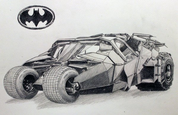 Бэтмобиль Тима Бертона чертежи