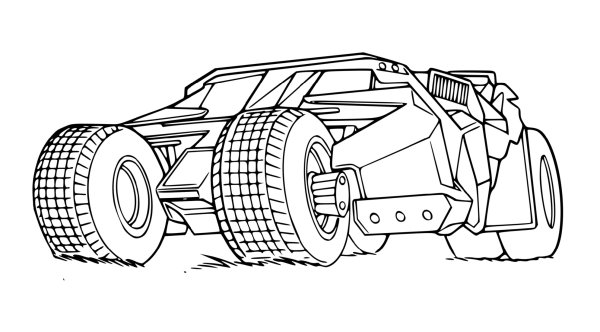 Бэтмобиль 2008 года чертёж