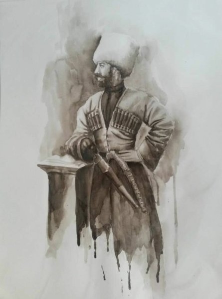 Черкесский джигит портрет