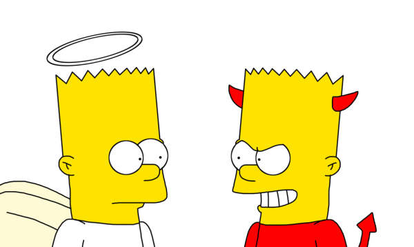 Симпсон нарисовать Барта Симпсона