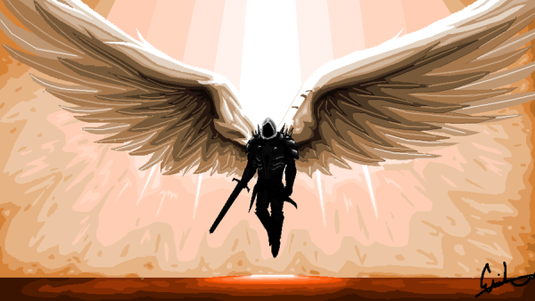 Ангел смерти Азраил тату