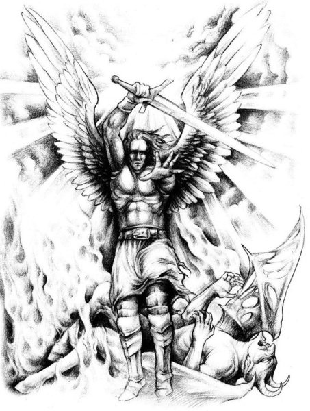 Архангел тату эскизы