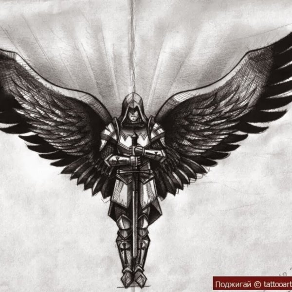 Архангел Рагуил тату