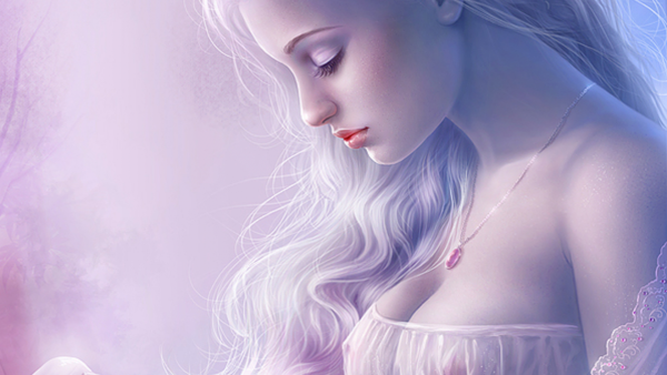 Нежная девушка фэнтези