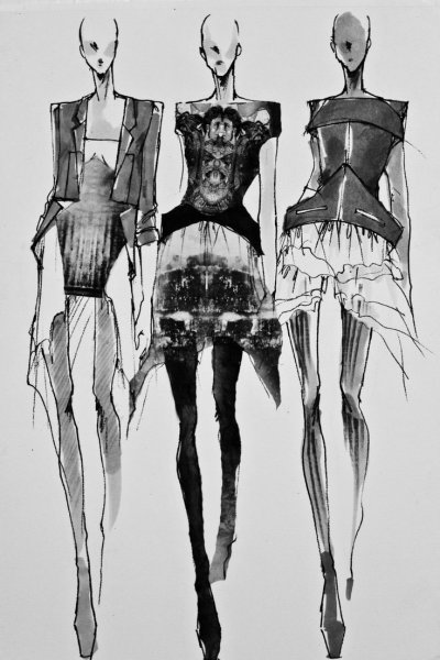 Фэшн эскизы