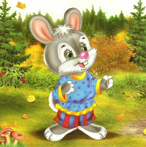 Герои сказки Теремок Зайка