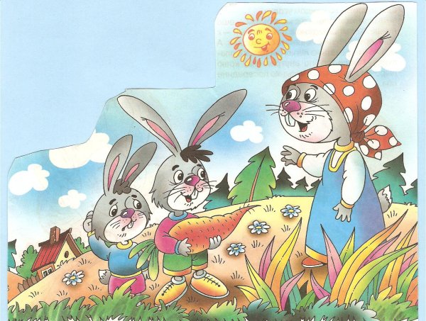 Зайчик побегайчик из сказки Теремок