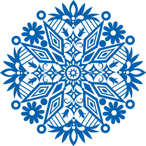 Трафарет «снежинки»