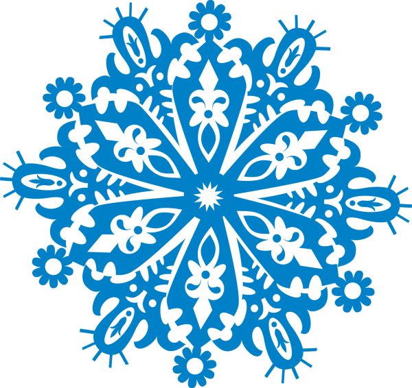 Снежинка трафарет для вырезания