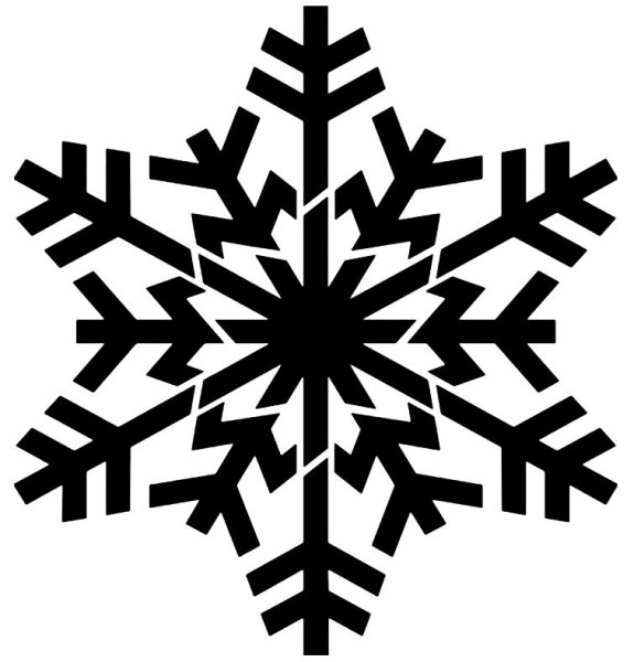 Снежинки картинки раскраски