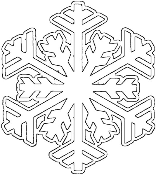 Новогодние раскраски снежинки