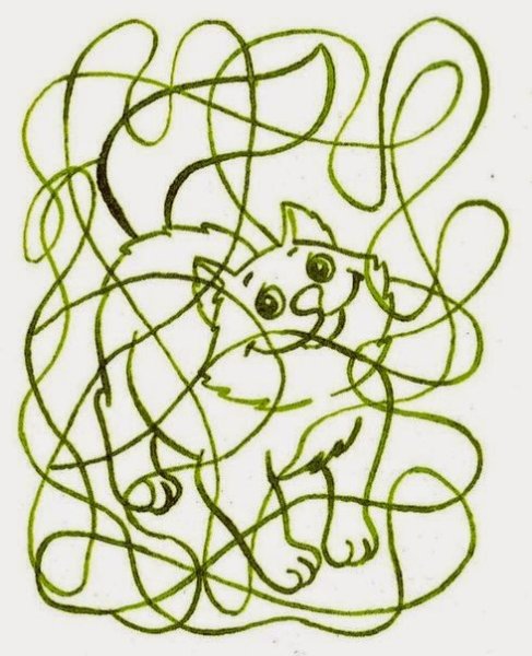 Наложенные контуры для детей