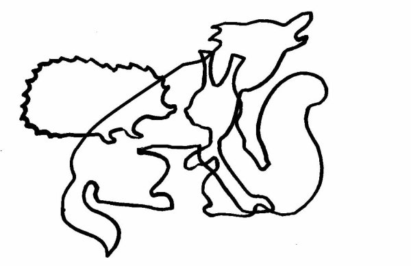 Наложенные контуры для детей