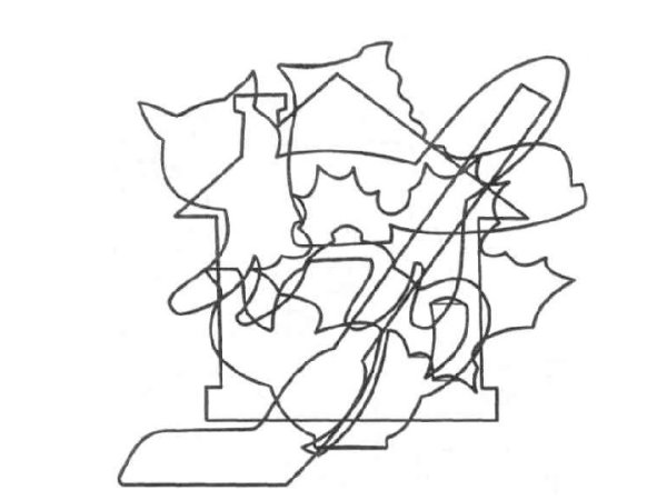 Наложенные фигуры для детей