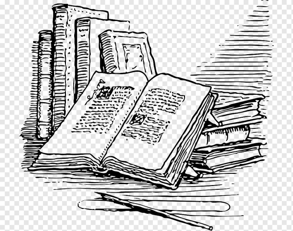 Черно белое изображение книги