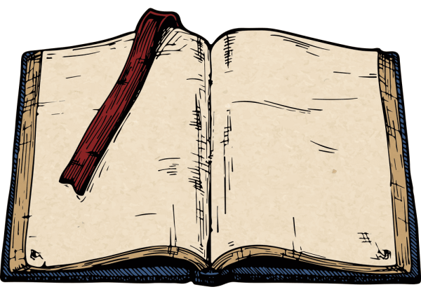 Старая книга рисунок