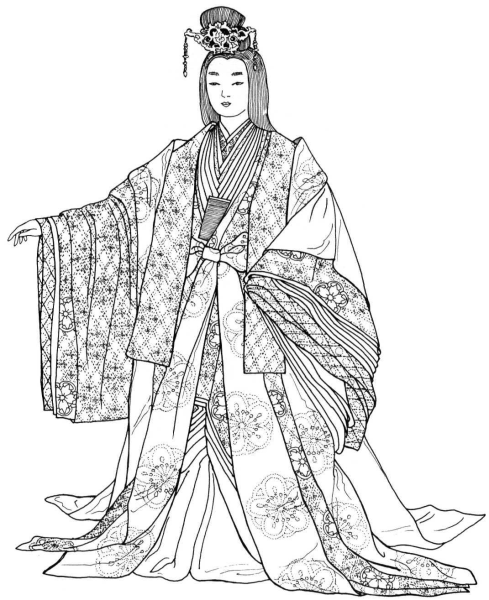 Эскиз древне китайской одежды